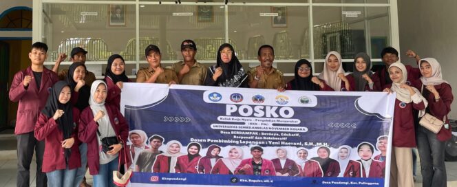 
 Mahasiswa USN Kolaka bersama Pemerintah Desa Puudongi.