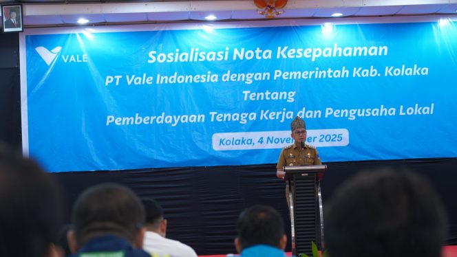 
 Komitmen Bersama untuk Pemberdayaan Tenaga Kerja dan Pengusaha Lokal, PT Vale dan Pemkab Kolaka Sosialisasi Nota Kesepahaman