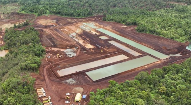 
 Sedimen pond PT Vale IGP Pomalaa (Ist).