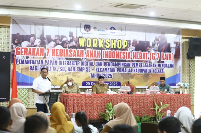 
 Komitmen Bersama Tingkatkan Mutu Pendidikan, Antam dan Dinas Pendidikan Kolaka Gelar Workshop