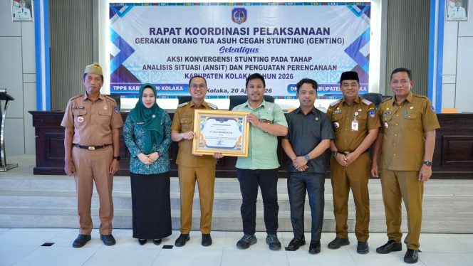 
 Tekan Stunting di Kolaka, PT Vale Terima Penghargaan dari Pemkab Kolaka