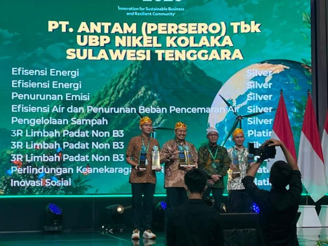 
 PT ANTAM Tbk UBP Nikel Kolaka Raih Tiga Platinum ENSIA Award 2026