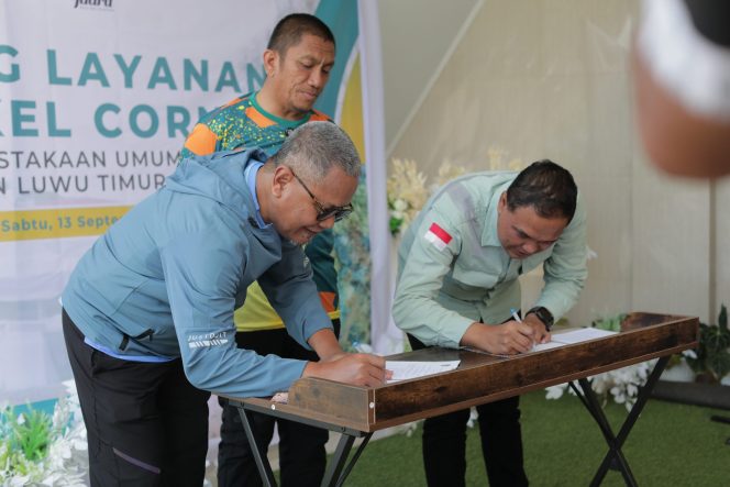
 PT Vale gandeng Pemda Luwu Timur resmikan Vale Nickel Corner, Sabtu (13/9/2025)