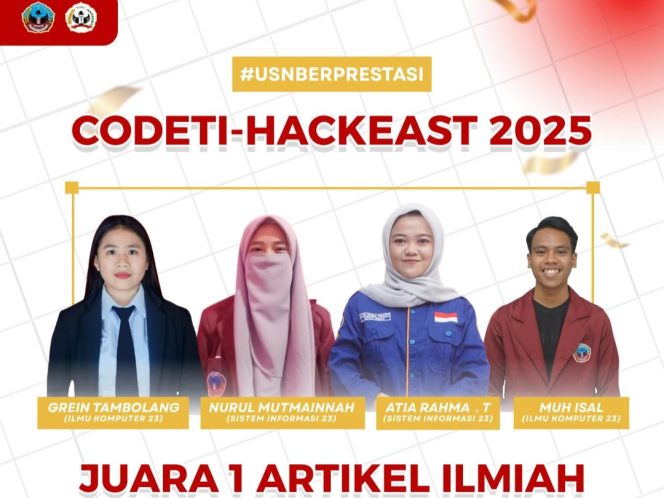 
 Bangga! Mahasiswa USN Kolaka Ukir Prestasi pada Ajang CODETI-HACKEAST 2025