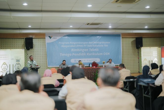 
 Tingkatkan Daya Saing Siswa Kolaka, PT Vale IGP Pomalaa Gelar Bimtek OSN untuk Guru